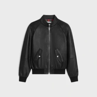 Zipped Blouson Jacket in Soft Lambskin