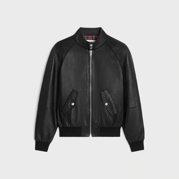 Zipped Blouson Jacket in Soft Lambskin Zipped Blouson Jacket in Soft Lambskin