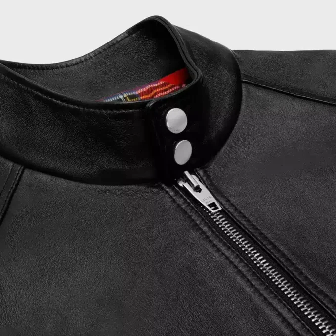 Zipped Blouson Jacket in Soft Lambskin Zipped Blouson Jacket in Soft Lambskin