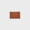 Zipped Card Holder Cuir Triomphe in Smooth Lambskin Zipped Card Holder Cuir Triomphe in Smooth Lambskin