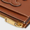 Zipped Card Holder Cuir Triomphe in Smooth Lambskin Zipped Card Holder Cuir Triomphe in Smooth Lambskin