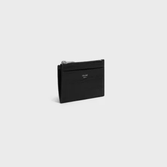 Zipped Card Holder in Crocodile Embossed Calfskin Zipped Card Holder in Crocodile Embossed Calfskin