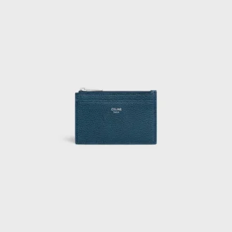 Zipped Card Holder in Grained Calfskin Zipped Card Holder in Grained Calfskin