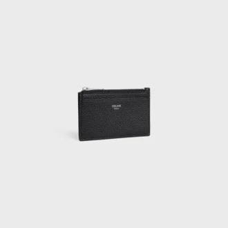 Zipped Card Holder in Grained Calfskin Zipped Card Holder in Grained Calfskin