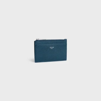 Zipped Card Holder in Grained Calfskin Zipped Card Holder in Grained Calfskin