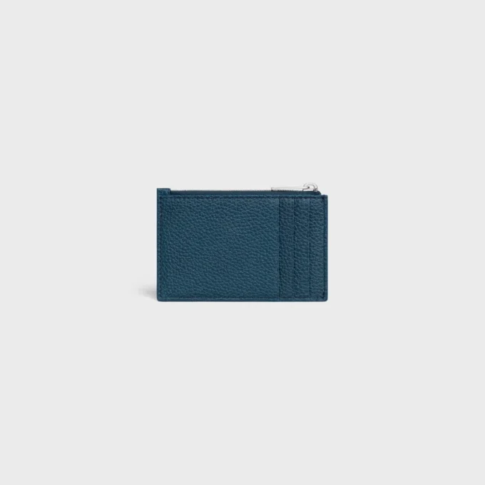 Zipped Card Holder in Grained Calfskin Zipped Card Holder in Grained Calfskin