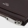 Zipped Card Holder in Grained Calfskin Zipped Card Holder in Grained Calfskin