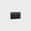 Zipped Card Holder in Striped Triomphe Canvas and Lambskin Zipped Card Holder in Striped Triomphe Canvas and Lambskin