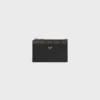 Zipped Card Holder in Triomphe Canvas and Lambskin Zipped Card Holder in Triomphe Canvas and Lambskin