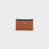 Zipped Card Holder in Triomphe Canvas and Lambskin Zipped Card Holder in Triomphe Canvas and Lambskin