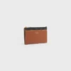 Zipped Card Holder in Triomphe Canvas and Lambskin Zipped Card Holder in Triomphe Canvas and Lambskin