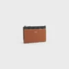 Zipped Card Holder in Triomphe Canvas and Lambskin Zipped Card Holder in Triomphe Canvas and Lambskin