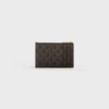 Zipped Card Holder in Triomphe Canvas and Lambskin Zipped Card Holder in Triomphe Canvas and Lambskin