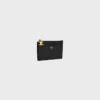 Zipped Card Holder Triomphe Charms in Grained Calfskin Zipped Card Holder Triomphe Charms in Grained Calfskin