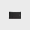 Zipped Compact Card Holder in Grained Calfskin Zipped Compact Card Holder in Grained Calfskin