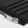 Zipped Compact Card Holder in Grained Calfskin Zipped Compact Card Holder in Grained Calfskin