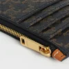 Zipped Compact Card Holder in Triomphe Canvas and Lambskin Zipped Compact Card Holder in Triomphe Canvas and Lambskin