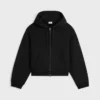 Zipped Hoodie in Cotton Fleece Zipped Hoodie in Cotton Fleece