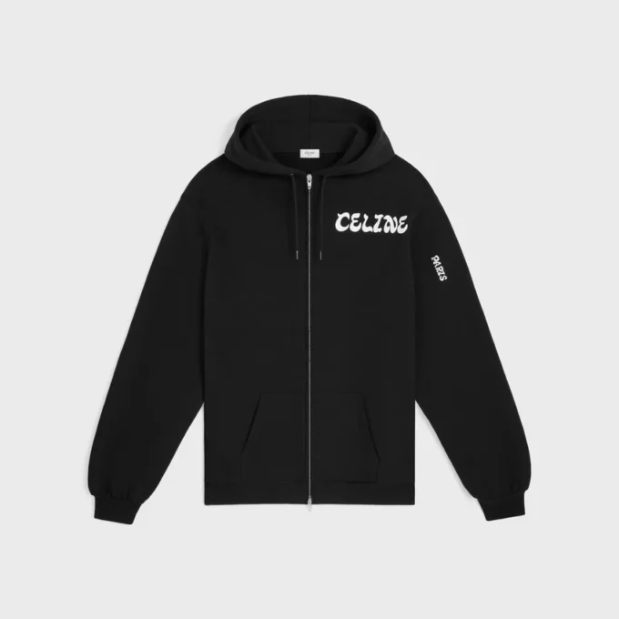 Zipped Hoodie in Cotton Fleece Zipped Hoodie in Cotton Fleece